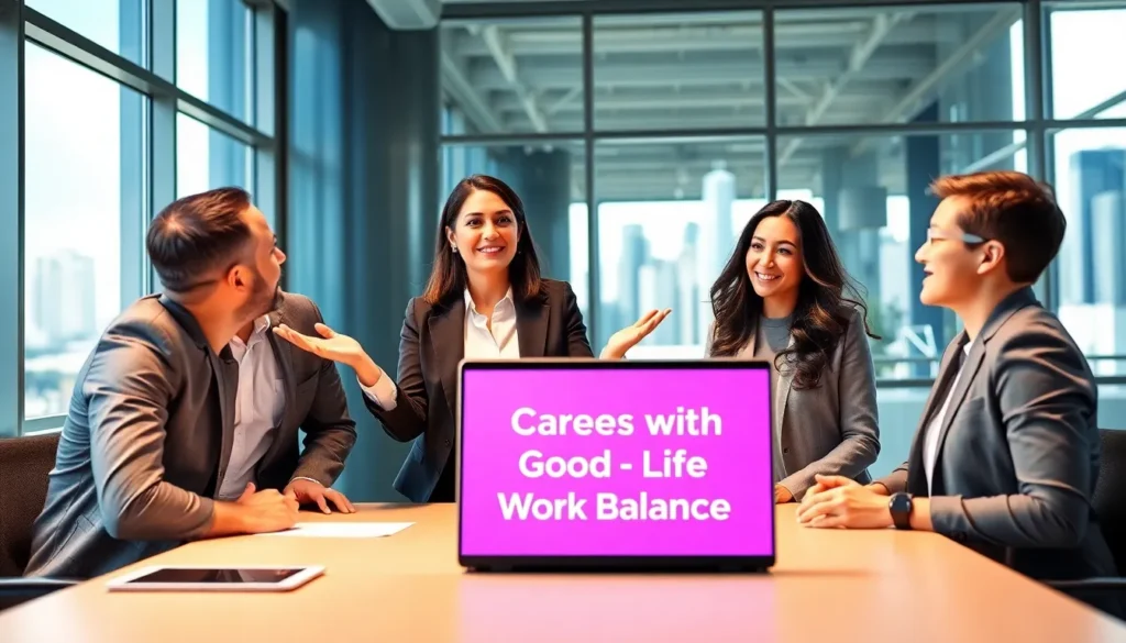 careers with good work life balance